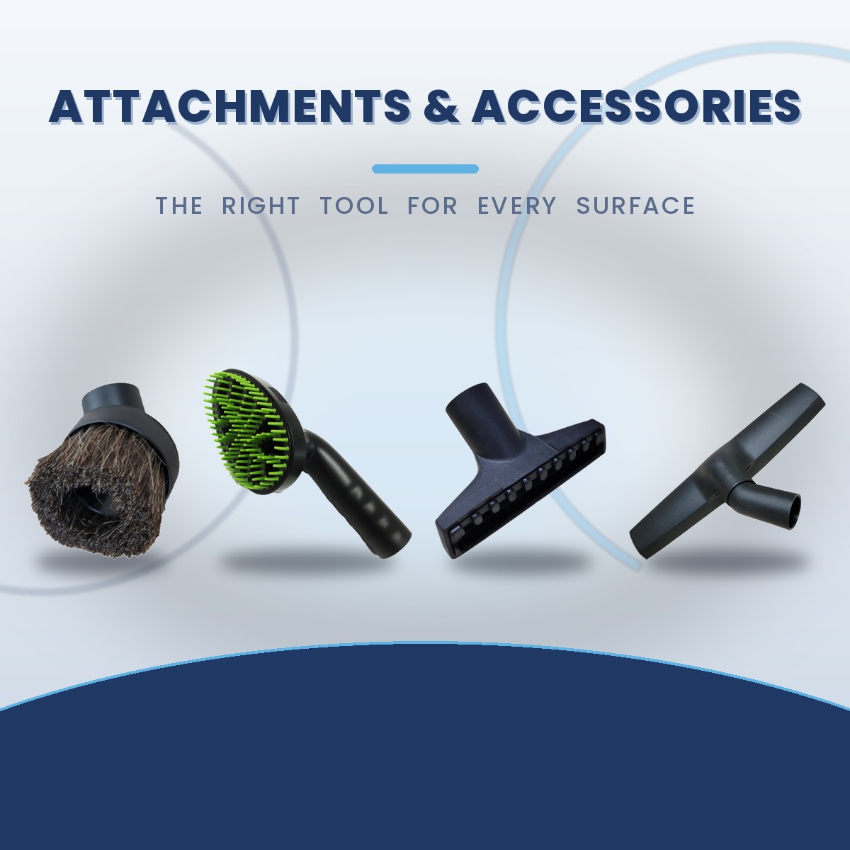 Attachments & accessories for central vacuum systems